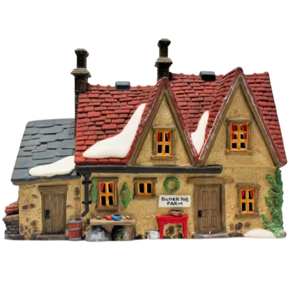 Dept 56 Butter Tub Farmhouse 58337 Dickens Heritage Christmas Village NO Light